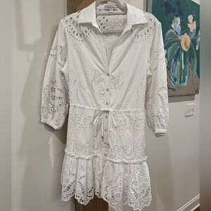Cara Cara white eyelet dress. Small. Worn a couple of times $595